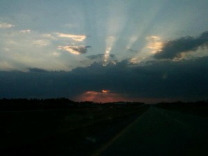 You paint the morning (and evening) sky, with miracles in mind!